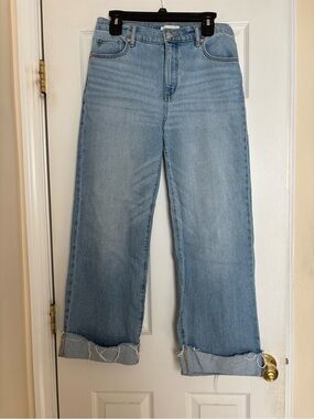 Loft jeans cuffed bottoms size 6 petite